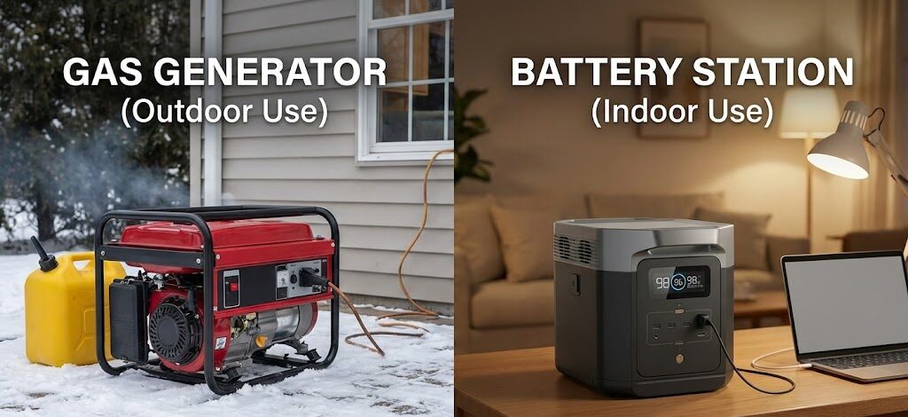 Gas Generator vs. Battery Power Station