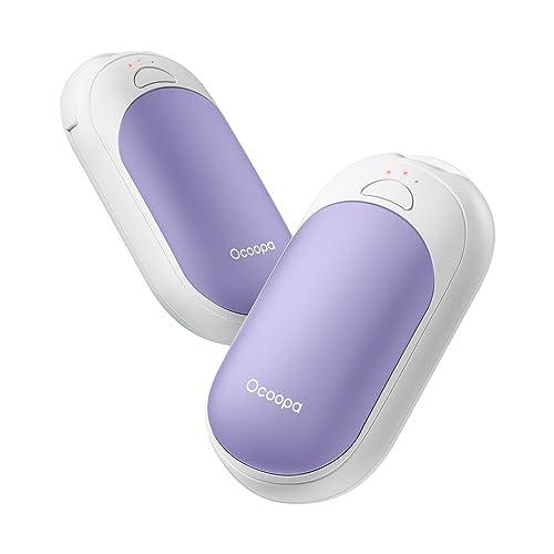 OCOOPA Magnetic Rechargeable Hand Warmers 2 Pack, Fast Heating, 3-Settings, UL Certified, Electric Portable Pocket Heater, Hunting, Golf, Camping Gear, Warm Unique Gifts for Women, UT3 Lite