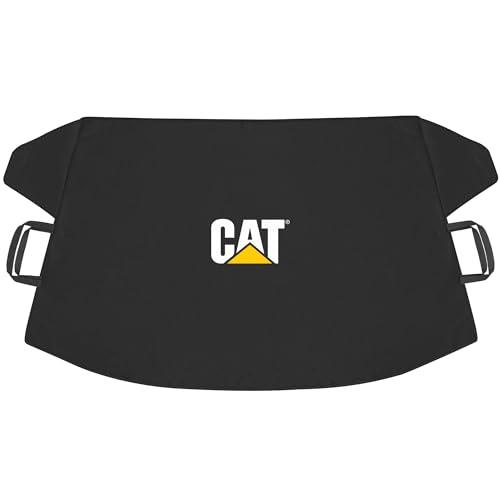 Cat® Windshield Snow Cover, Toughest Car Frost Protector for Ice & Sleet, Weatherproof for Winter, Includes Anti-Theft Straps, Freeze Protector for Auto Car Truck Van SUV, Wide Size 78'x45' inch,Black