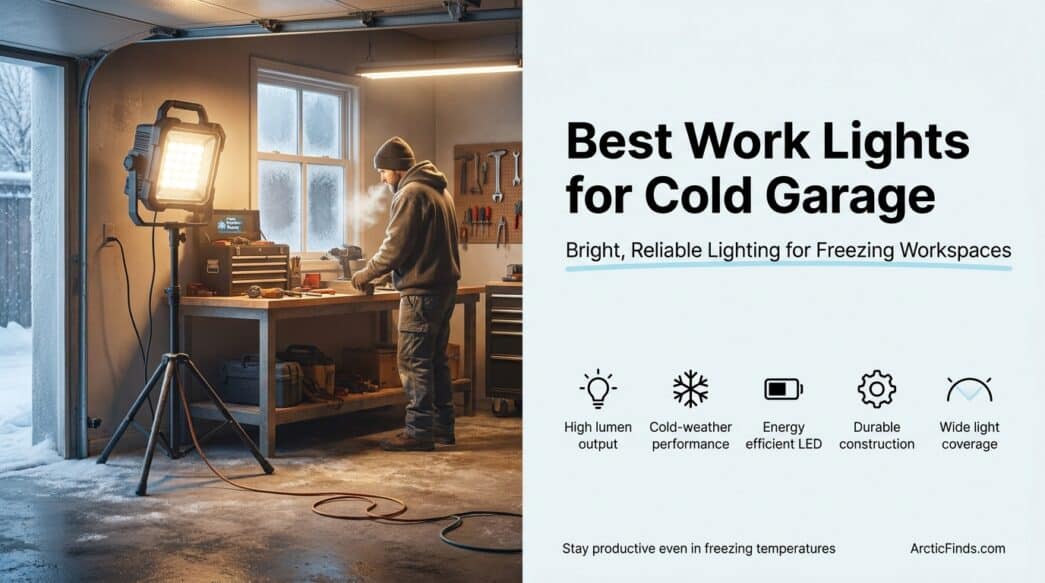 High-performance work light for cold garages and freezing workspaces.